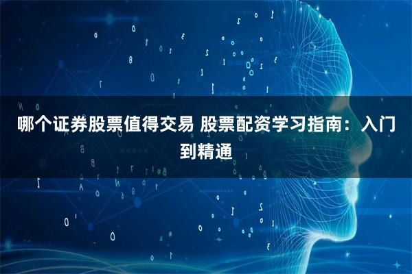 哪个证券股票值得交易 股票配资学习指南：入门到精通
