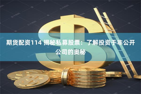 期货配资114 揭秘私募股票：了解投资于非公开公司的奥秘